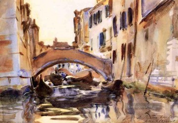  sargent - Venezianische Kanallandschaft John Singer Sargent